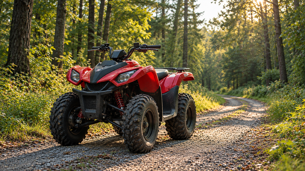 Quad sur route de campagne