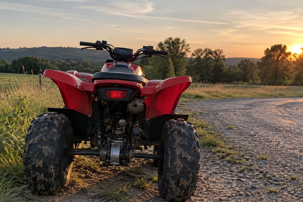 Quad route de campagne